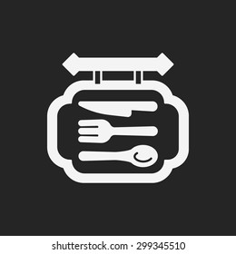 restaurant sign icon