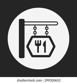 restaurant sign icon