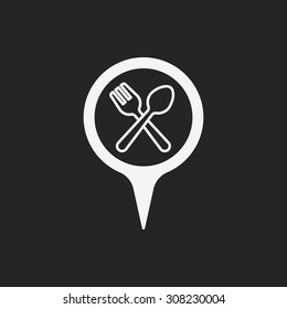 restaurant sign icon