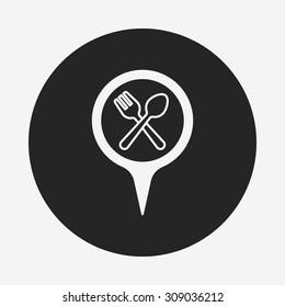 restaurant sign icon