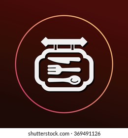 restaurant sign icon