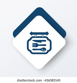 restaurant sign icon