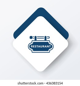 restaurant sign icon