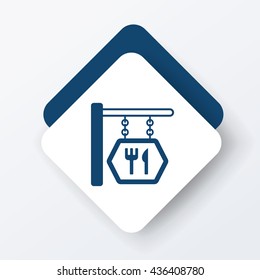restaurant sign icon