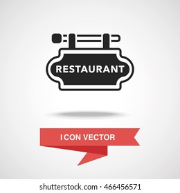 restaurant sign icon
