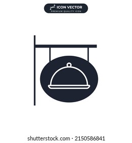 restaurant sign icon symbol template for graphic and web design collection logo vector illustration