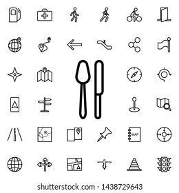 Restaurant sign icon. Universal set of navigation for website design and development, app development