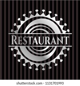 Restaurant silvery badge