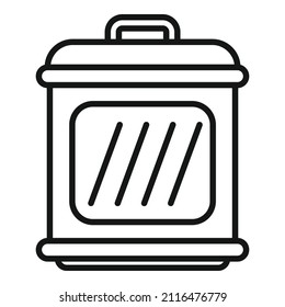 Restaurant smokehouse icon outline vector. Oven house. Cook food