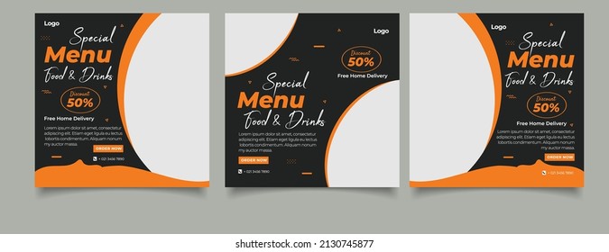 Restaurant for social media post