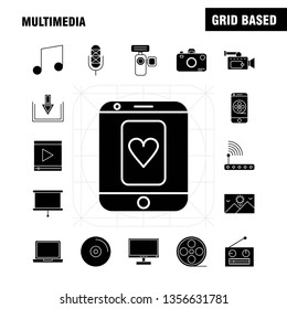 Restaurant  Solid Glyph Icons Set For Infographics, Mobile UX/UI Kit And Print Design. Include: Bun, Food, Meal, Breakfast, Avogadro, Food, Fruit, Meal, Eps 10 - Vector