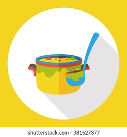 restaurant soup flat icon