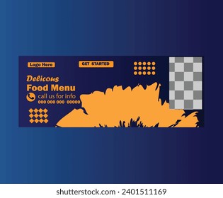 Restaurant special offer template design for marketing. Delicious food menu social media post  template