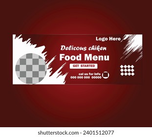 Restaurant special offer template design for marketing. Delicious food menu social media post template