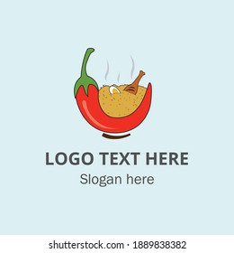 restaurant and spices logo with background