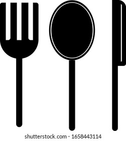 Restaurant spoon fork knife icon. vector Simple modern icon design illustration.
