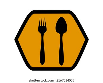 restaurant spoon and fork symbol