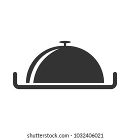 Restaurant Steel Serving Tray vector icon for web and mobile 