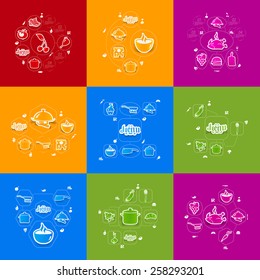 restaurant sticker infographic