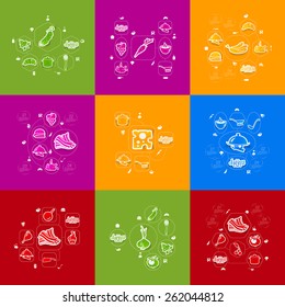 restaurant sticker infographic