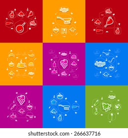 restaurant sticker infographic