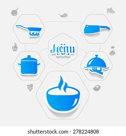 restaurant sticker infographic