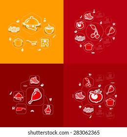 restaurant sticker infographic