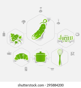 restaurant sticker infographic