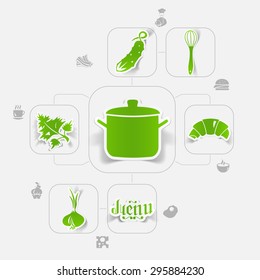 restaurant sticker infographic