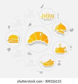 restaurant sticker infographic