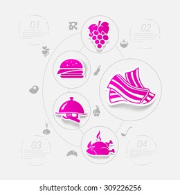 restaurant sticker infographic