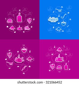 restaurant sticker infographic