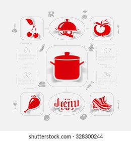 restaurant sticker infographic