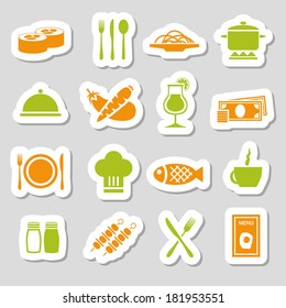 restaurant stickers