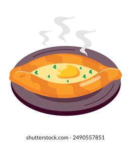 Restaurant and Street Food Flat Stickers