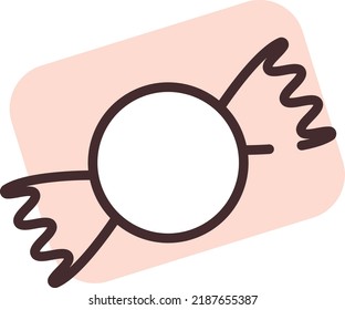Restaurant sweet candy, illustration, vector on a white background.