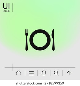 Symbol für das Restaurant, Elemente für Ihr Design
