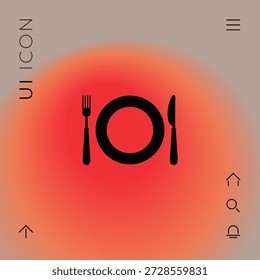 Symbol für das Restaurant, Elemente für Ihr Design