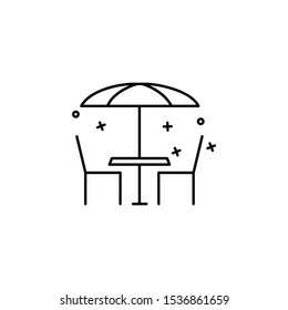 Restaurant, table, coffee icon. Simple line, outline vector of coffee icons for ui and ux, website or mobile application