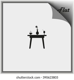Restaurant table icon.
