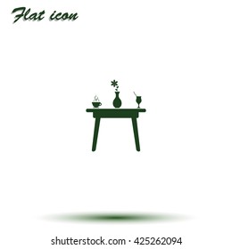 Restaurant table icon.