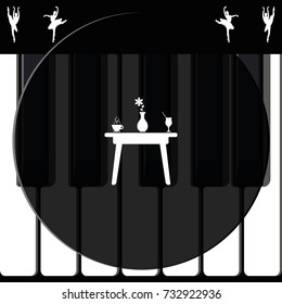 Restaurant table icon.