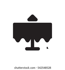 restaurant table icon illustration isolated vector sign symbol