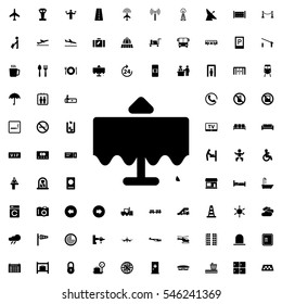 restaurant table icon illustration isolated vector sign symbol