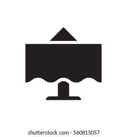 restaurant table icon illustration isolated vector sign symbol