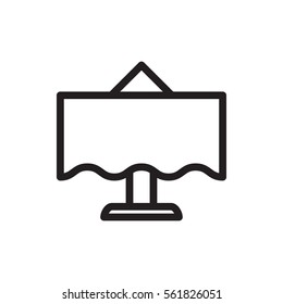 restaurant table icon illustration isolated vector sign symbol