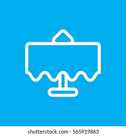 restaurant table icon illustration isolated vector sign symbol
