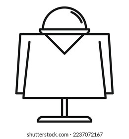 Restaurant table icon outline vector. Food cafe. Dish cook