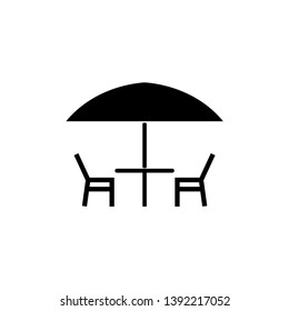 restaurant table icon vector illustration - vector