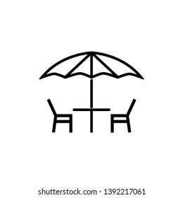 restaurant table icon vector illustration - vector
